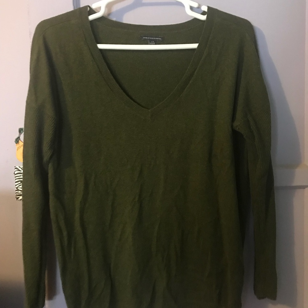 Green American eagle sweater
